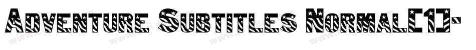 Adventure Subtitles Normal(1)字体转换